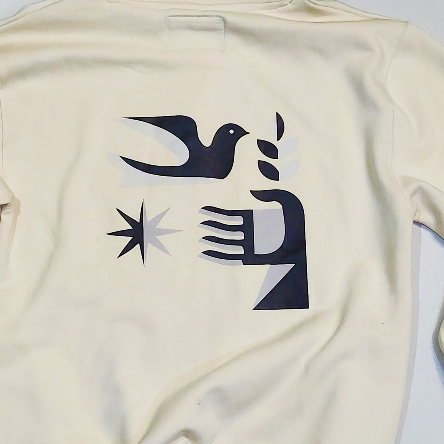 "TEACH PEACE" Hoodie BEIGE