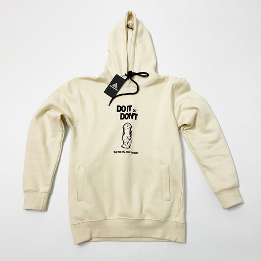 "DO IT OR DON'T" Hoodie BEIGE