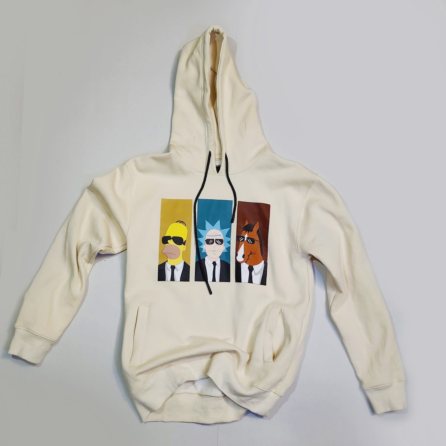 "CROSSOVR" Hoodie BEIGE