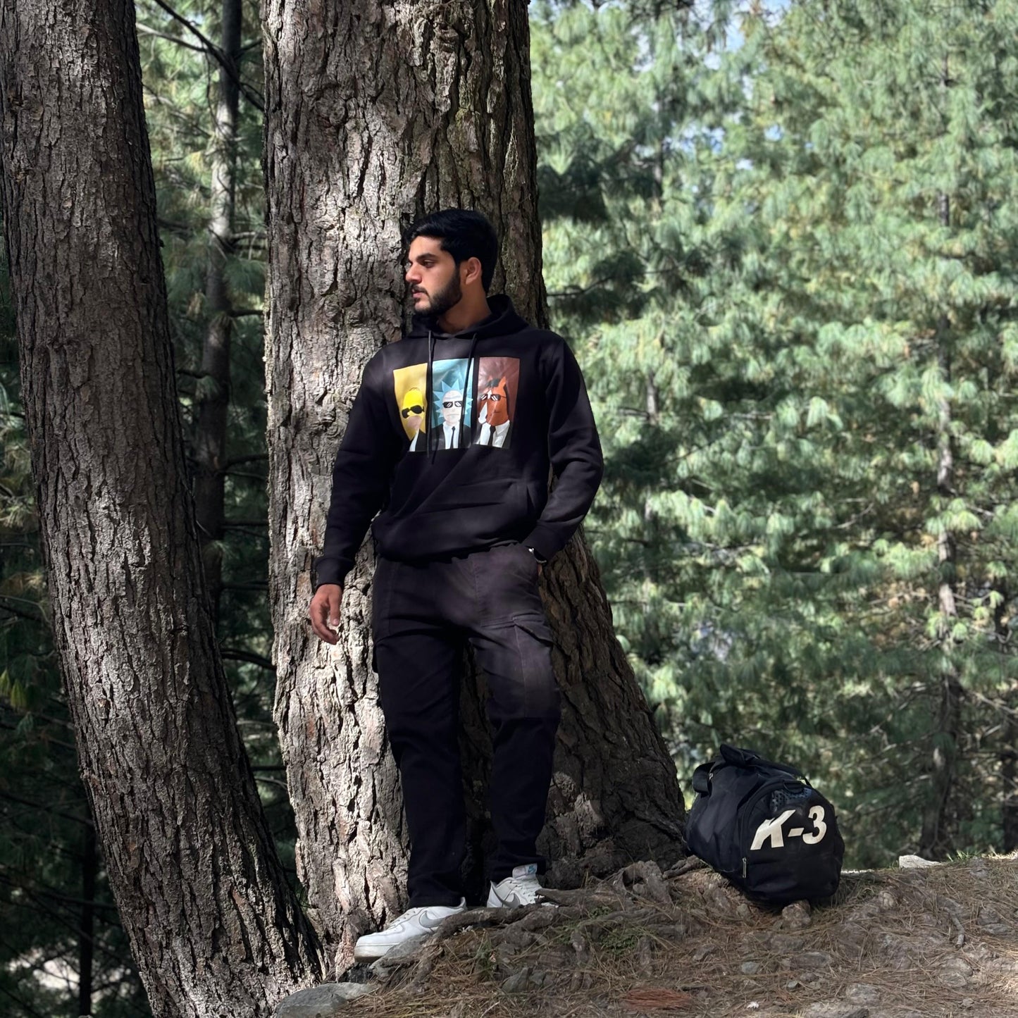 "CROSSOVR" Hoodie BLK